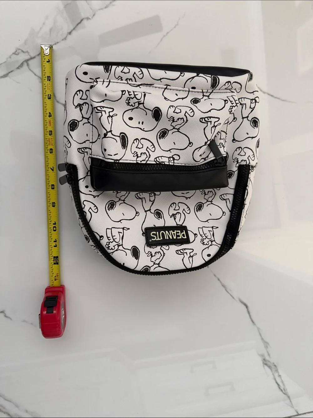 Peanuts White & Black Snoopy Mini Backpack